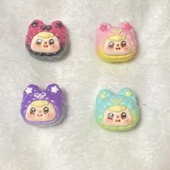 (159)4個セット ベイビースリー フロッキーフィギュア baby three