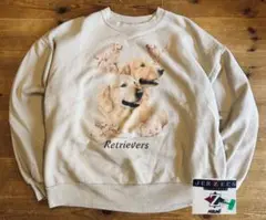 スウェット 古着 90s Jerzees ジャージーズ 犬 L 動物 アニマル