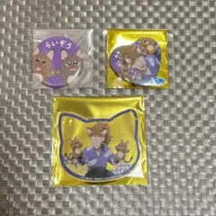 忍たま乱太郎 ナンジャタウン 不破雷蔵 鉢屋三郎 缶バッジ アクリルコースター