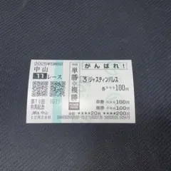 第70回有馬記念 ジャスティンパレス 現地単勝+複勝 応援馬券