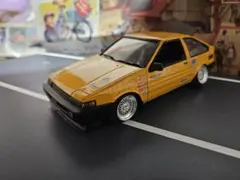 フジミ 1/24 トヨタ AE86 スプリンター　トレノ　組立済完成品峠ドリフトのサムネイル