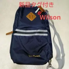新品タグ付き Wilson ネイビー ショルダーバッグ