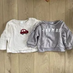 fuitafuta 車の刺繍 トレーナー 2点セット 90cm