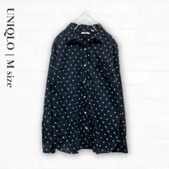 【UNIQLO】美品* ドットシャツ M