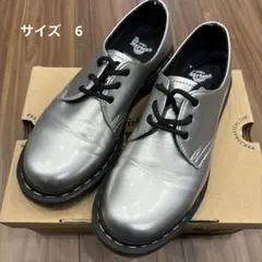 「美品」「箱付き」Dr.Martens シルバー 1461 22cm 箱付き」Dr.Martens シルバー 1461 22cm