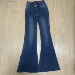 アナップ ANAP フレアデニム ダークブルー