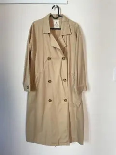 AS KNOW AS ベージュ ダブルブレスト ロングコートのサムネイル