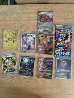 ポケカ色々 ピカチュウ ハガネールex 他8枚セット※未開封パックおまけ※