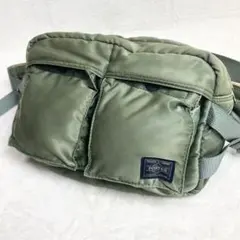 廃盤　タグ鮮明　PORTER タンカー　ボディバッグ　セージグリーン　斜め掛け