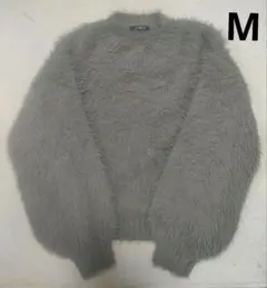 【美品】グレー☆ニット キラキラ ラメ M