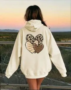 Shein★パーカー★クリーム