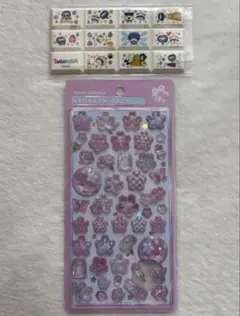 ボンボンドロップシール 和柄 桜 たまごっち ちょこぶろっくしーる