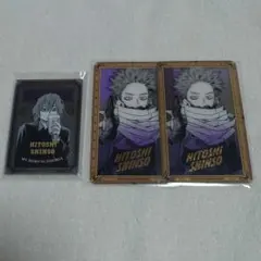 ヒロアカ　原画展　クリアカード　パブミラー風アクリルステッカー　心操人使