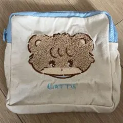 『新品・未使用』mikko charactersもこもこポーチ　LATTE