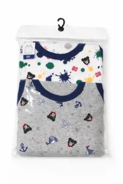 【新品未開封】ミキハウス DOUBLE.B 半袖肌着 2枚セット 90 日本製