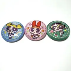 パワーパフガールズ 刺繍缶バッジ6