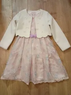 mezzo piano 花柄ワンピースセット 130cm　卒園式　入学式