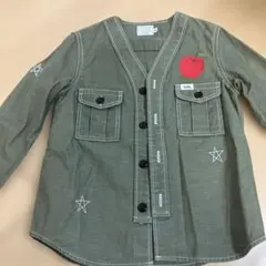☆Lee ノーカラーシャツジャケット130センチ