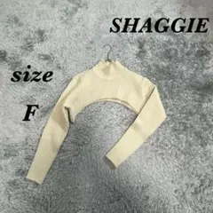 SHAGGIE シャギー (F) 長袖ニット ベリーショート丈 ハイネックのサムネイル