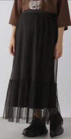 マタニティ ロングスカート