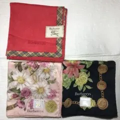 バーバリー　ハンカチ　3枚セット