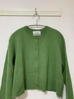 【最終値下げ】ミラオーウェン　カーディガン　グリーン　ウール