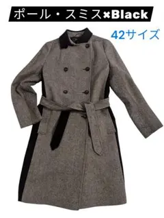 【極美品】ポールスミス×MOON ダブルブレストツイードコート ヘリンボーン L