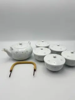 有田焼　信山作　蛍透かし　急須　湯呑5客セット　新品未使用