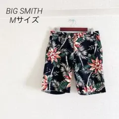 BIG SMITHボタニカル柄ショートパンツM綿リネン日本製のサムネイル