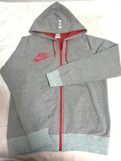 NIKEジップアップパーカー グレー ナイキパーカーMサイズ
