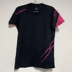 MIZUNO Tシャツ ブラック ピンク　女子ソフト　ソフトボール