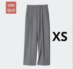 UNIQLOユニクロ タックワイドパンツ XS グレー