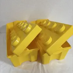 LEGO コンテナボックス　ケース　空箱　中身なし　２つセット　黄色