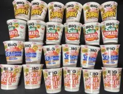 日清カップヌードルBIG しょうゆ、カレー、シーフード、チリトマトの24個セットのサムネイル