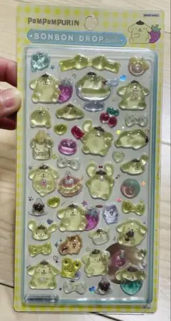 サンリオ　ポムポムプリン　ボンボンドロップシール　シール　シール帳