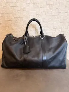 MB ハイエンド ボストンバッグ レザー ブラック シルバー金具