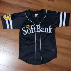 ソフトバンク ホークス 周東佑京 23 ユニフォーム 黒 ビジター S