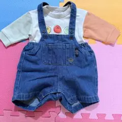 ブリーズ　オーバーオール　ロンパース　セット売り デニムサロペットロンパース