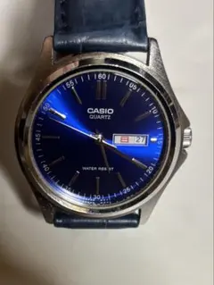 【モレラート革ベルト】CASIO MTP-1239 ネイビー文字盤 デイデイトのサムネイル
