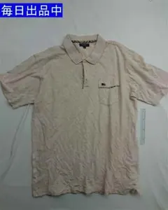 ♡バーバリー コットンポロシャツ XL ベージュ系 メンズ