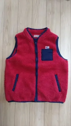 miki HOUSE フリースジャケット 130cm 赤