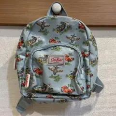 【Cath Kidston】水色×飛行機＆車柄小さめキッズリュック