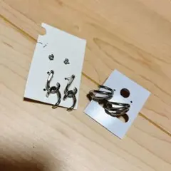 シルバー ピアス スタッドピアス 2個セット まとめ売り