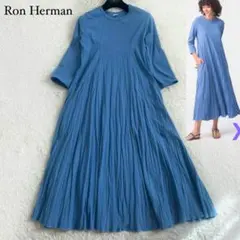 美品 24SS ロンハーマン リンクルロングスリーブドレス　プリーツ