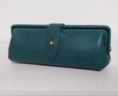 キチジツ　メガネケース　ペンケース　ブルー　ミネルバリスシオ