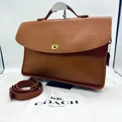 美品 COACH コーチ ビジネスバッグ 2way ショルダーバッグハンドバッグ