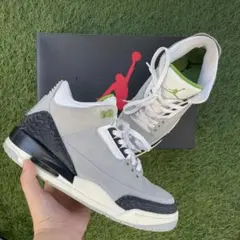 Air Jordan 3 グレー/グリーン