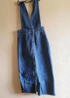 デニム ワンピース ジャンパースカート