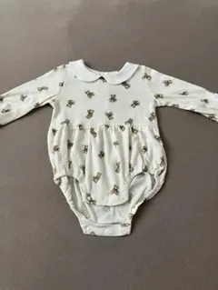 クマ柄ロンパース 80cm 西松屋