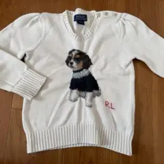 POLO RALPH LAUREN ラルフローレン　kids 綿セーター 犬柄